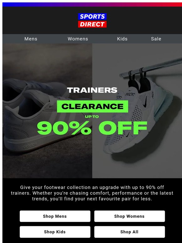 Inside: Clearance Trainers