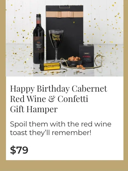 Happy Birthday Cabernet Red Wine & Confetti Gift Hamper