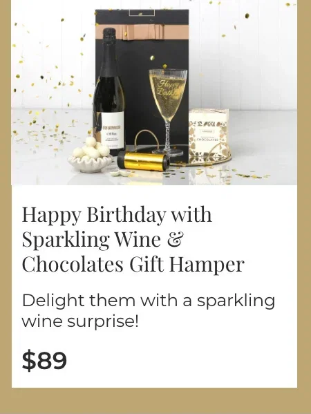 Happy Birthday with Sparkling Wine & Chocolates Gift Hamper