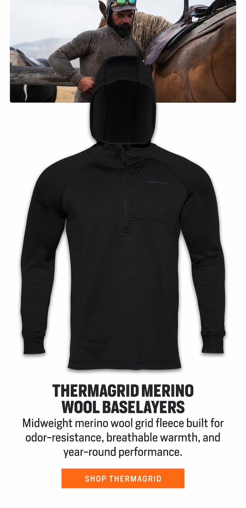 Thermagrid Merino Wool Baselayers