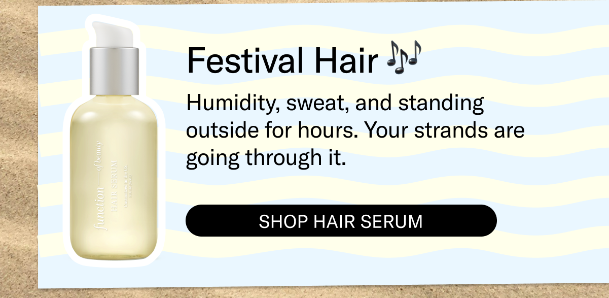 Festival Hair | Humidity, sweat, and standing outside for hours. Your strands are going through it. | Shop Hair Serum