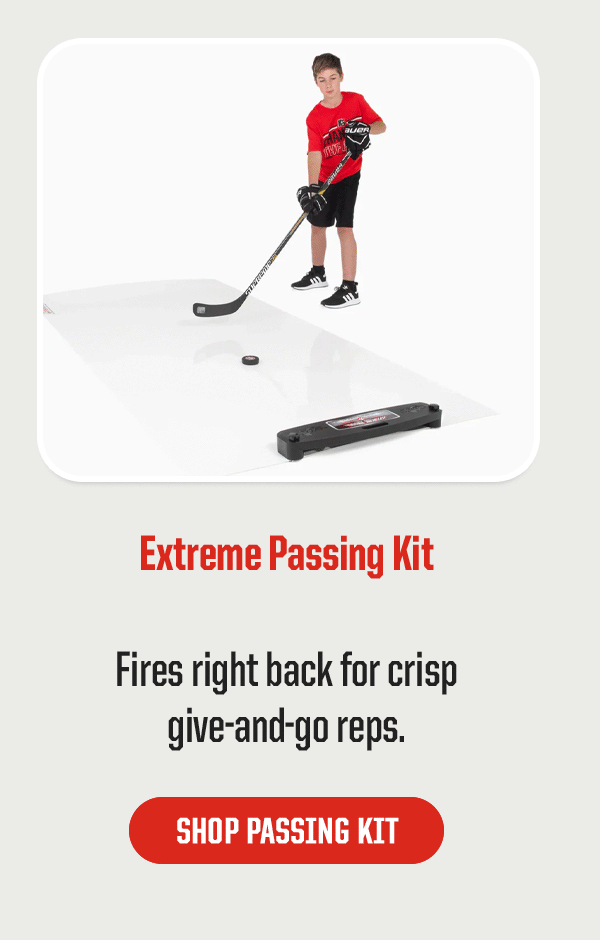 Product Block 2: Extreme Passing Kit. Fires right back for crisp give-and-go reps. CTA: Shop Passing Kit