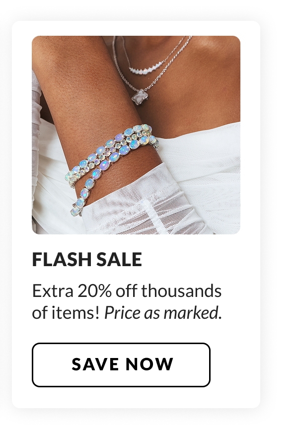 Flash Sale: Extra 20% Off Thousands of Styles! Price as marked.