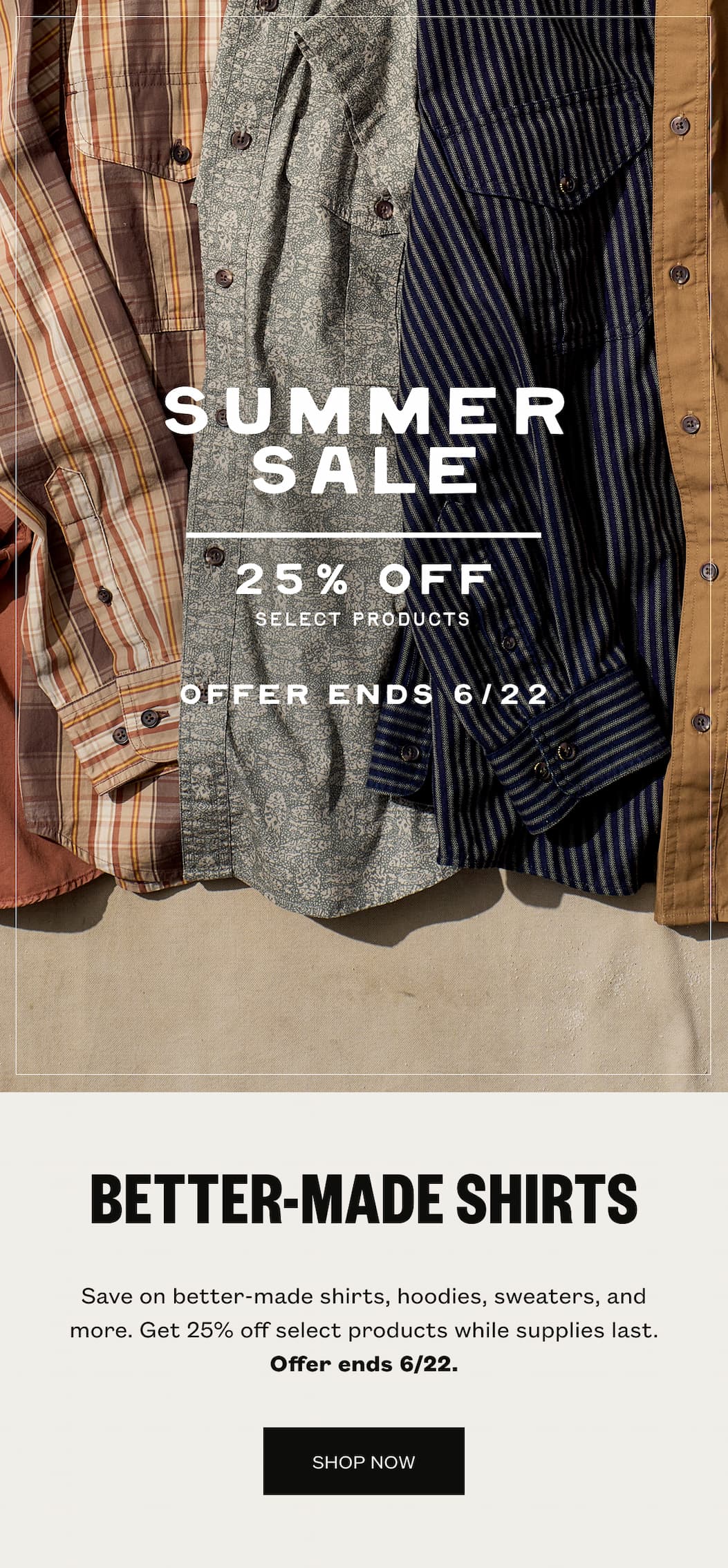 Summer Sale - 25% Off