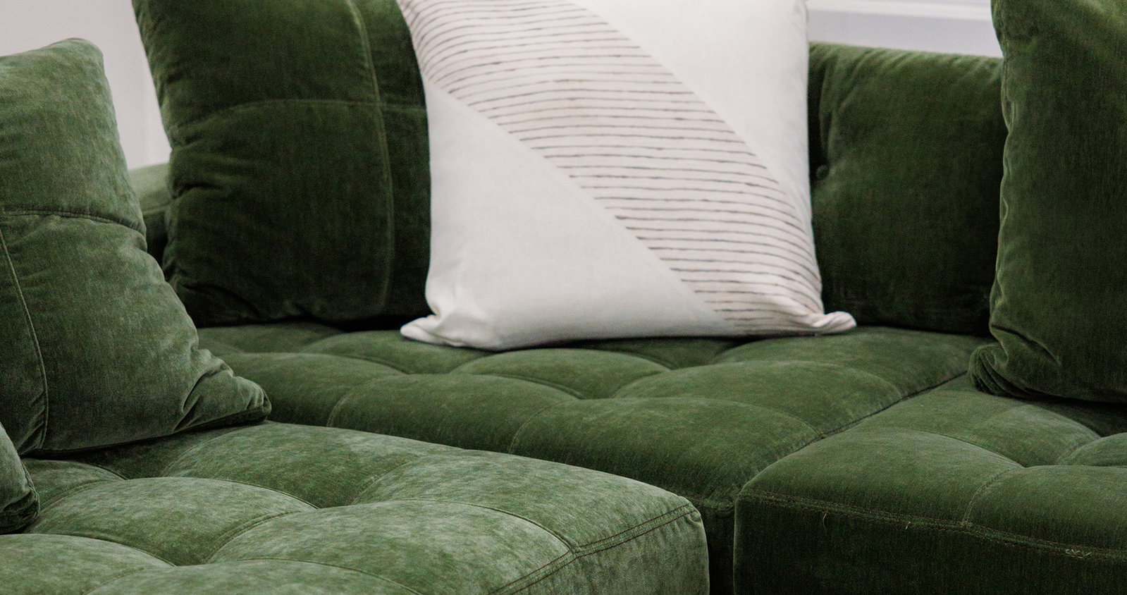 Noah Moss Green Sectional 