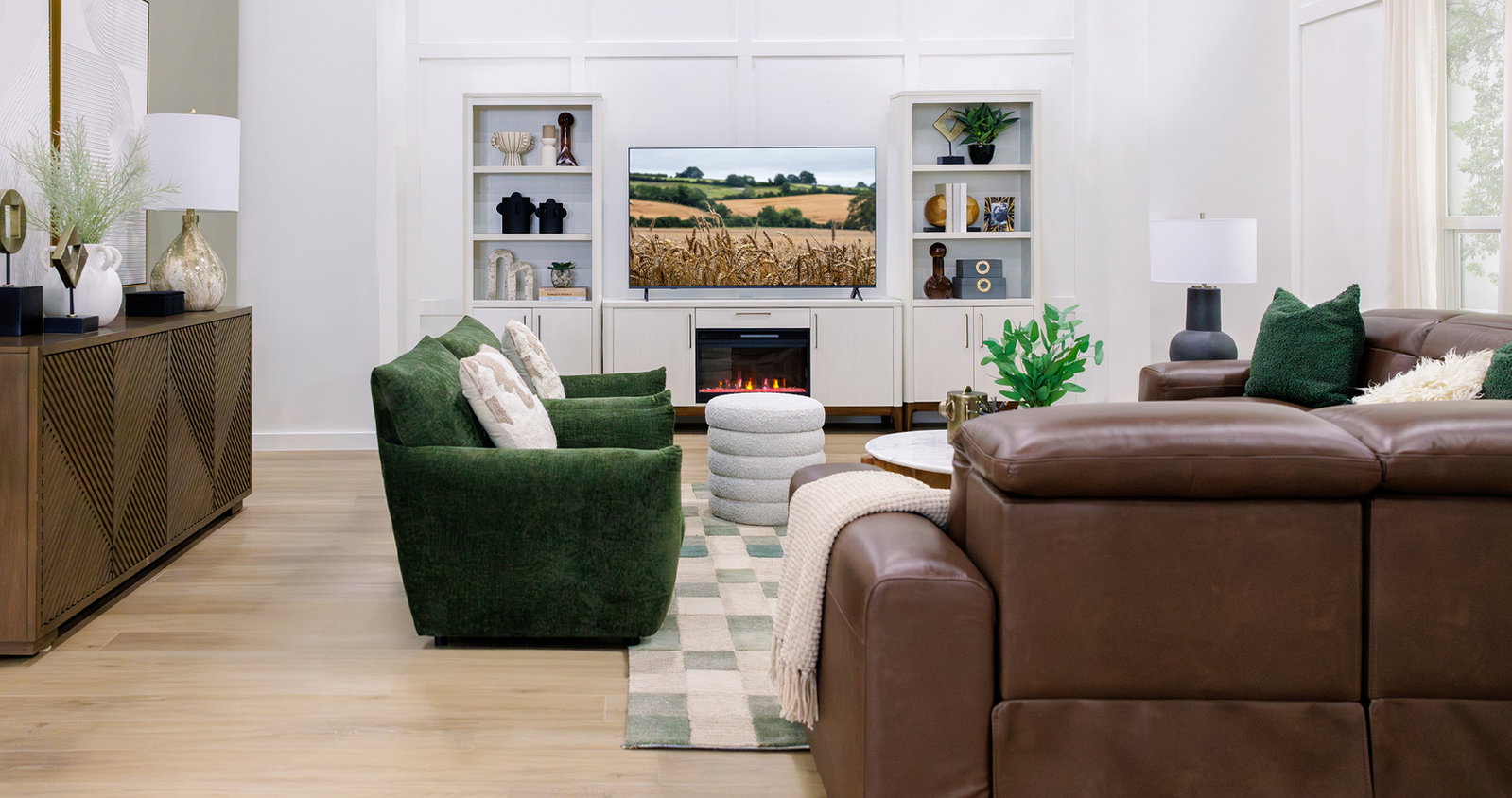 Matera Brown Reclining Loveseat 