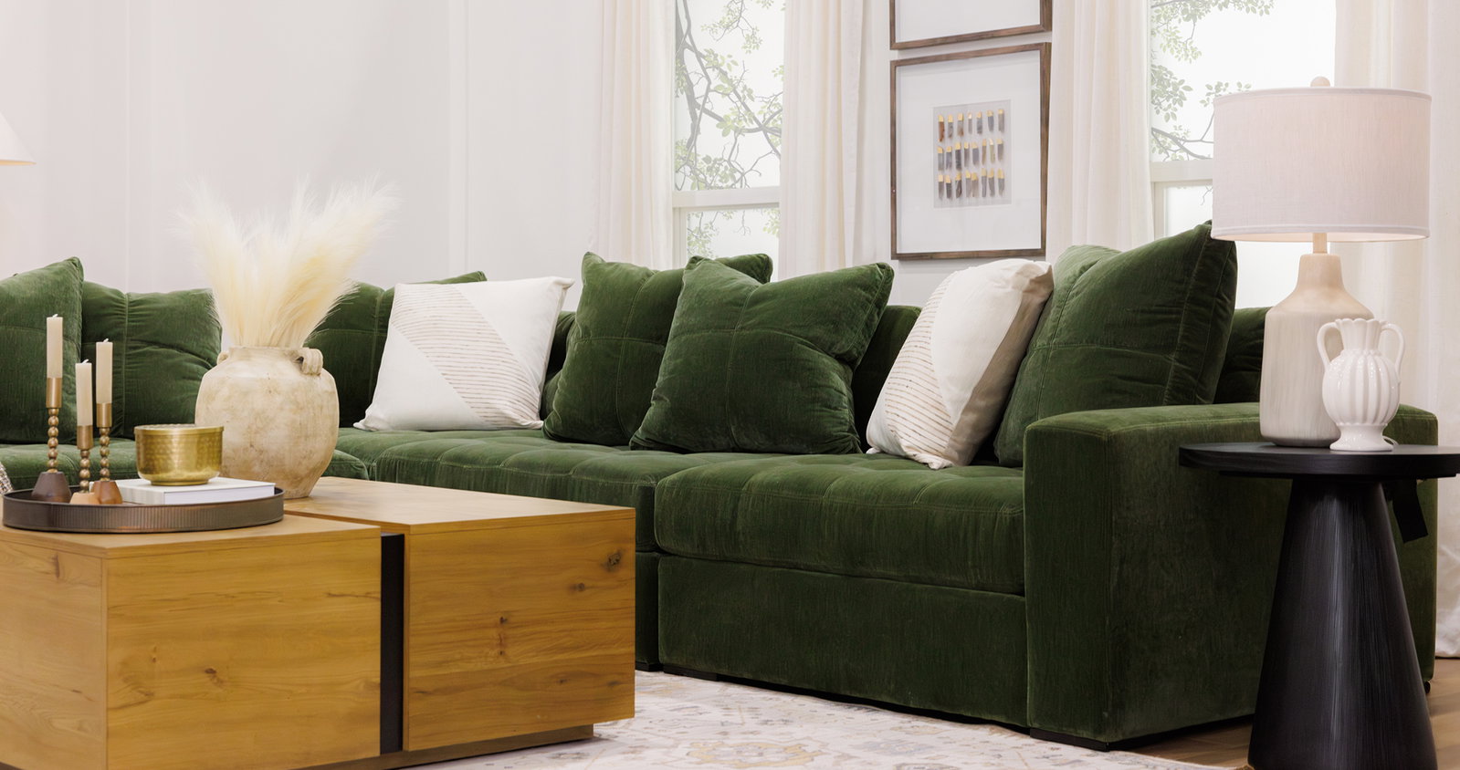 Ripley Brown Square Coffee Table