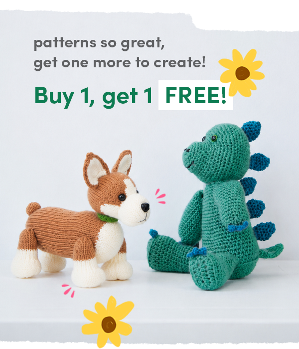 Patterns so great, get one more to create! Buy 1, Get 1 FREE!