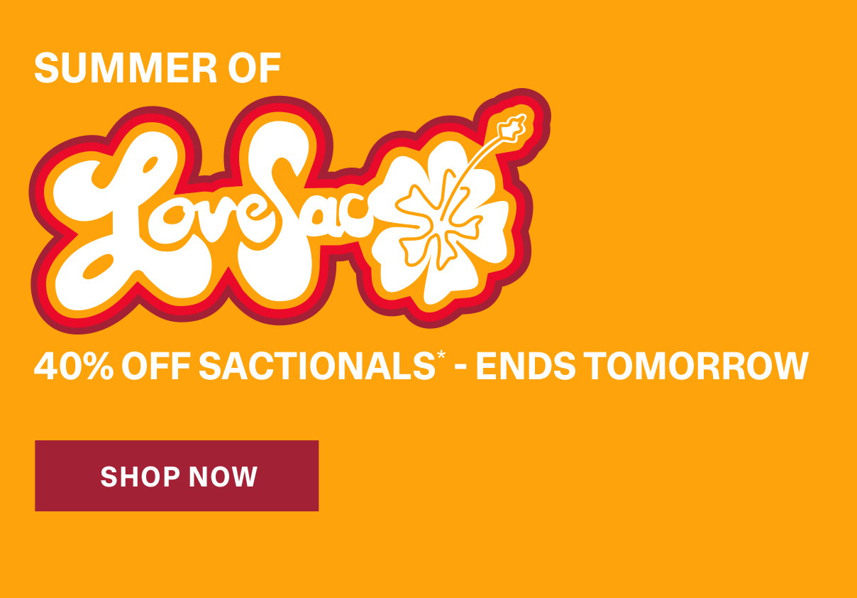 Summer of Lovesac | Ends Tomorrow | 40% Off Sactionals