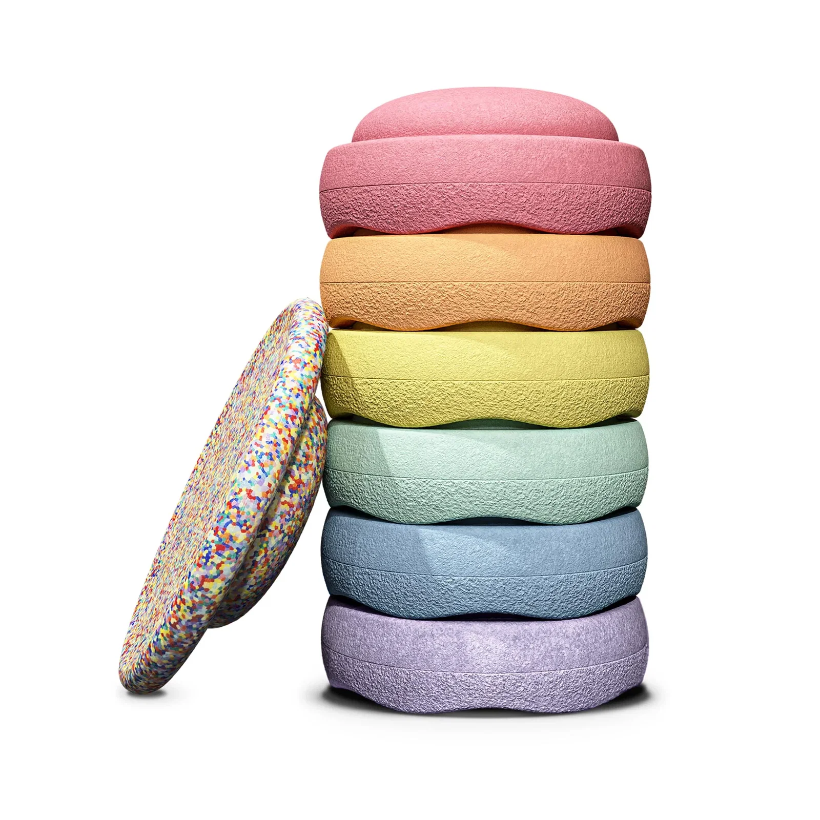 Image of Stapelstein Stepping Stones 6+1 Set - Pastel