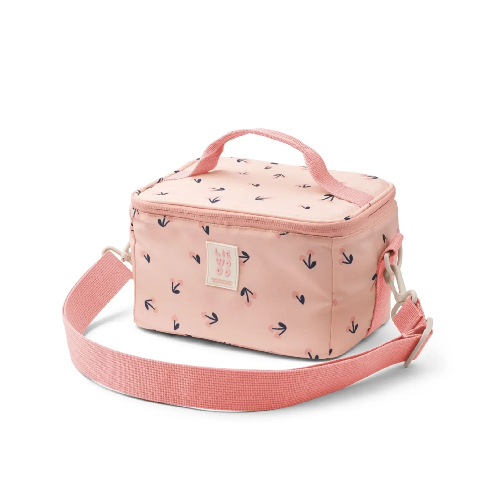 Image of Liewood Toby Medium Thermal Bag - Cherry Heart / Rosey
