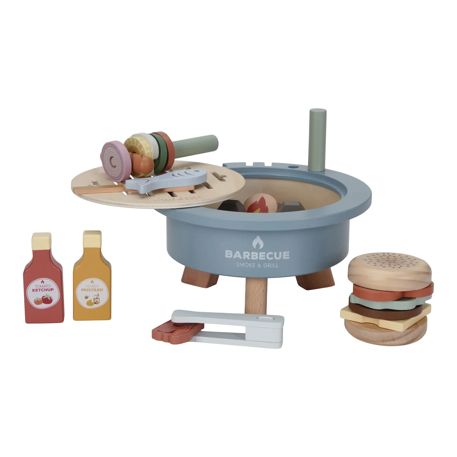 Image of Little Dutch Wooden Toy Barbecue