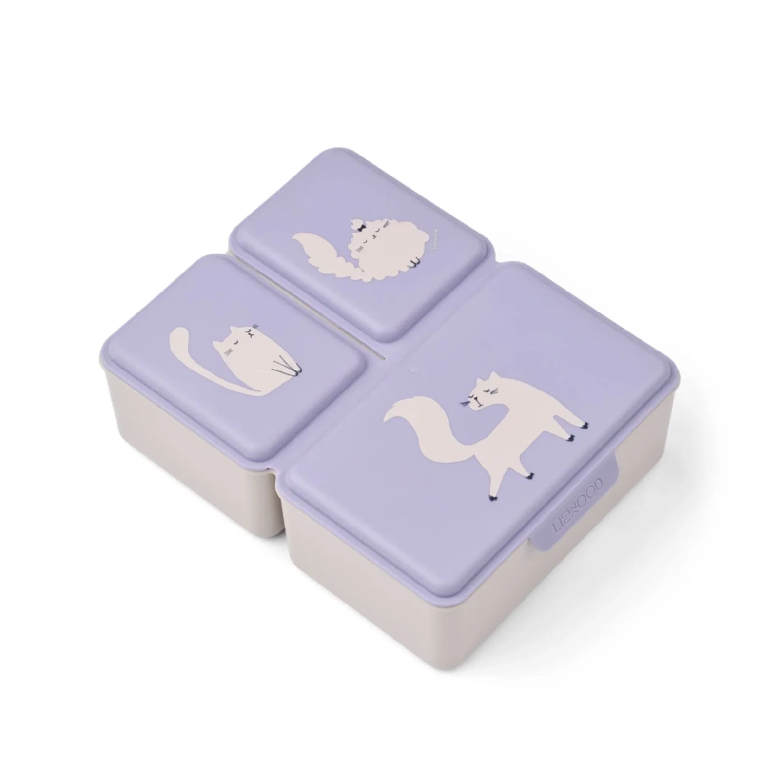 Image of Liewood Driss Lunchbox - Cat / Warm Lilac