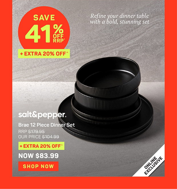 Salt & Pepper Brae 12 Piece Dinner Set