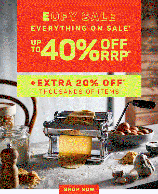 Up to 40% OFF RRP* + Extra 20% OFF^ on Thousands of Items