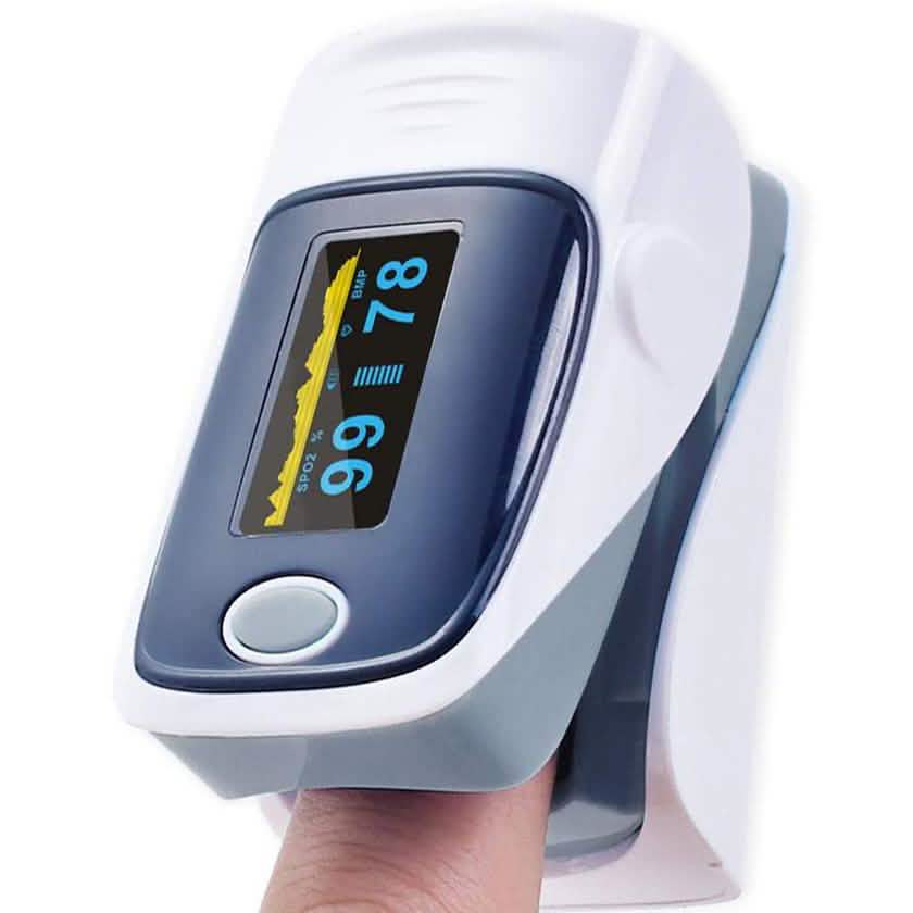 Image of Fingertip Pulse Oximeter Blood Oxygen Meter SpO2 Heart Rate Monitor