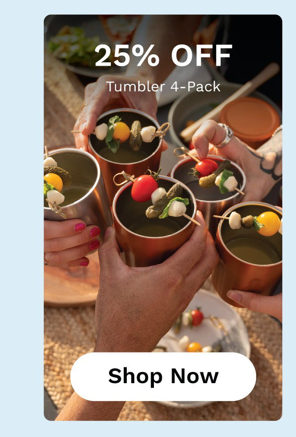 Shop 25% Off Tumbler 4-Pack