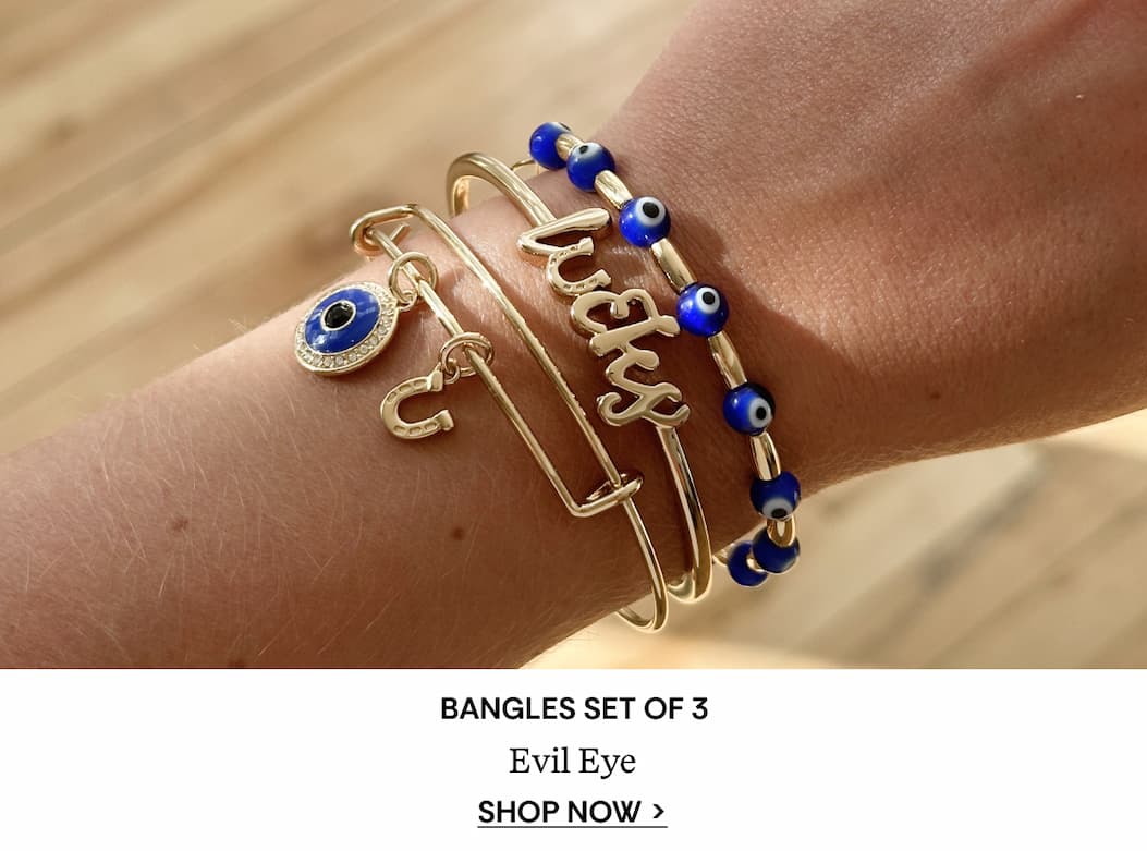 Shop Evil Eye Bangles Set of 3