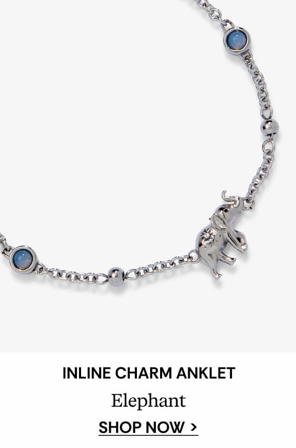 Shop Elephant Inline Charm Anklet