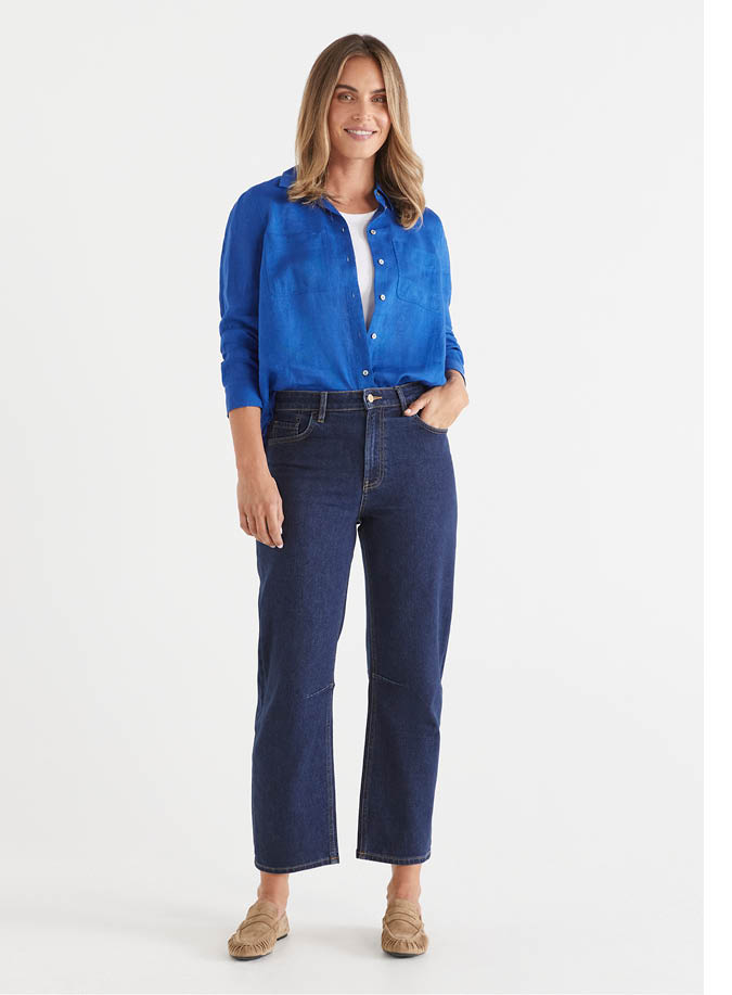 Tapered Barren Jean in Indigo Wash