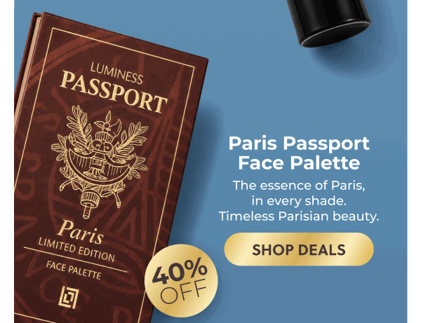PARIS PASSPORT FACE PALETTE: The essence of Paris, in every shade. Timeless Parisian beauty.