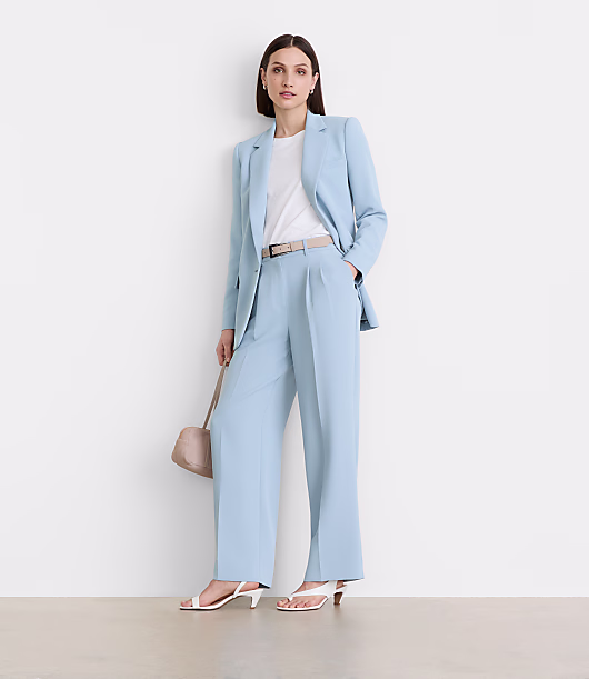 LOFT Versa Crepe Drape Relaxed Blazer
