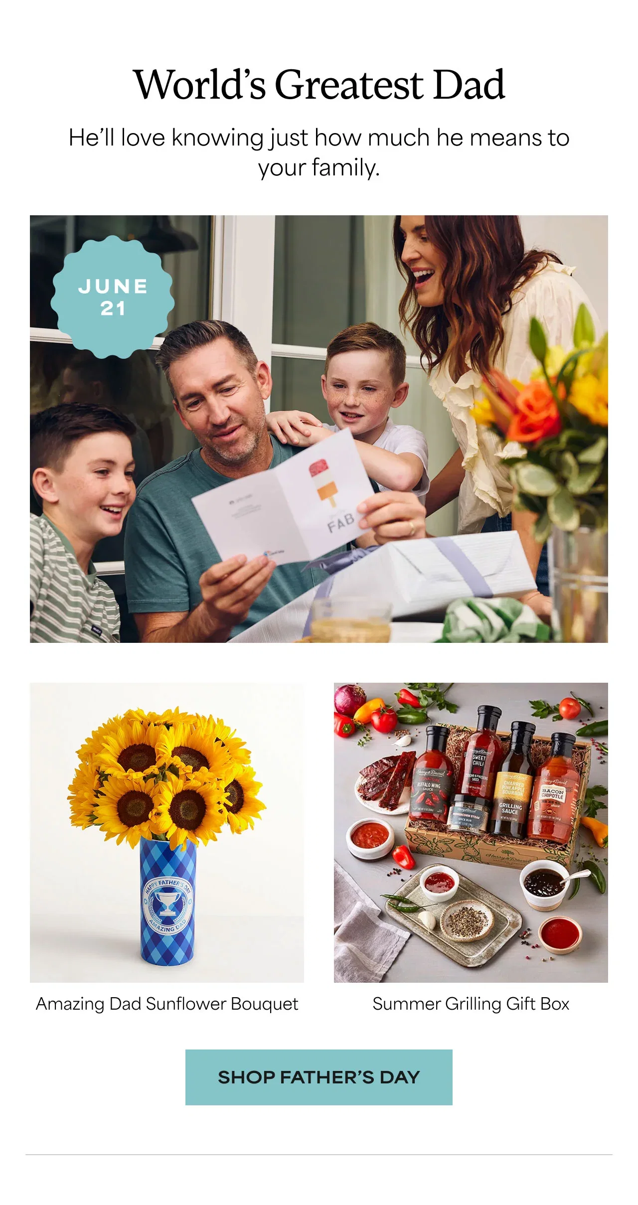 World's Greatest Dad | He'll love knowing just how much he means to your family
