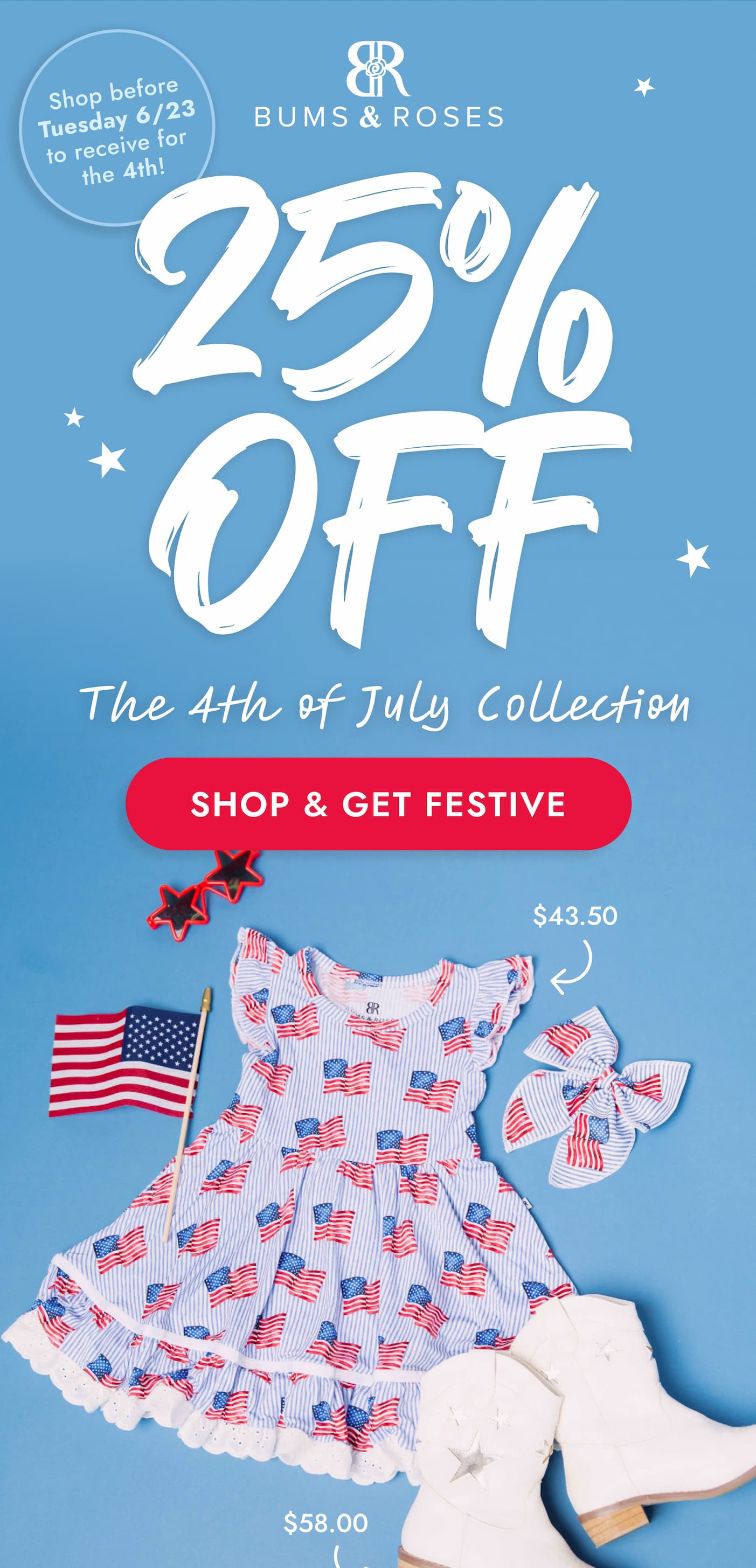 shop 25% off 4th of july