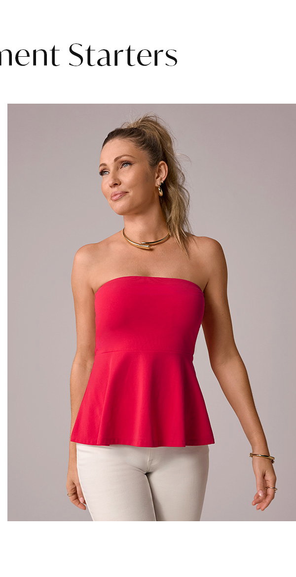 So Sexy Peplum Tube Top