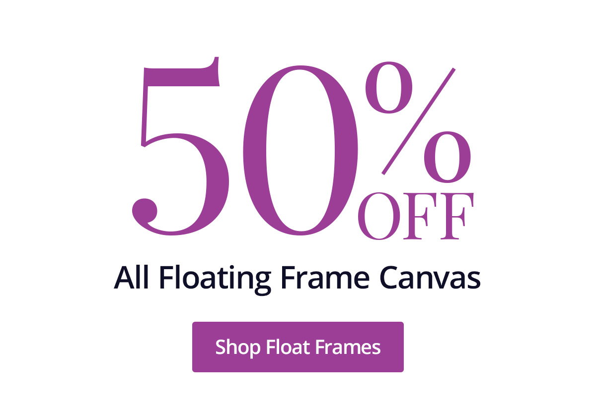 50% All Floating Frame Canvas
