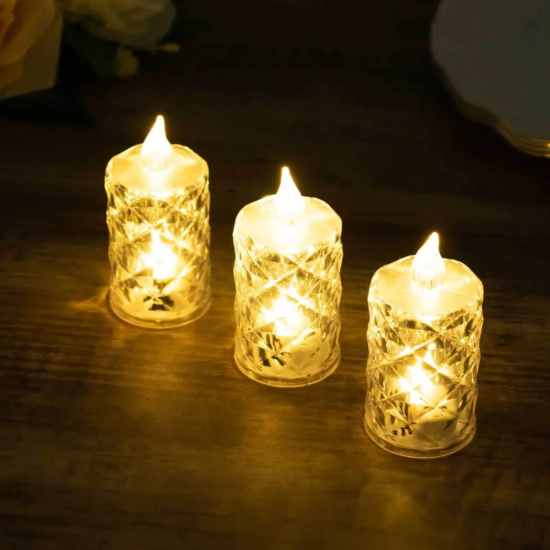 LED Flameless Votive Candles Warm White