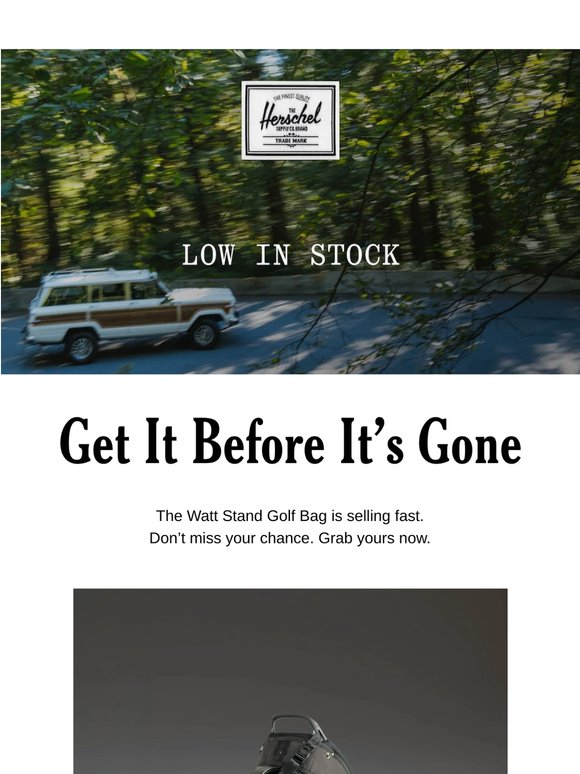 Low Stock: The Watt Stand Golf Bag