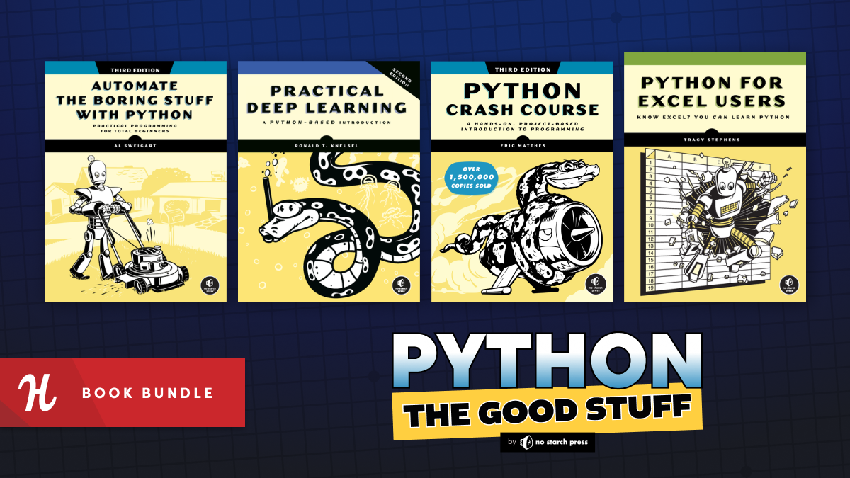 Pay what you want for practical Python eBooks with our latest Learning Bundle! 