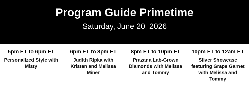 Program Guide Primetime