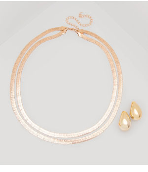 Herringbone Necklace Set