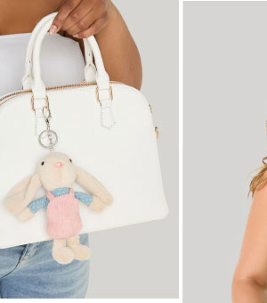 Plush Bunny Bag Charm
