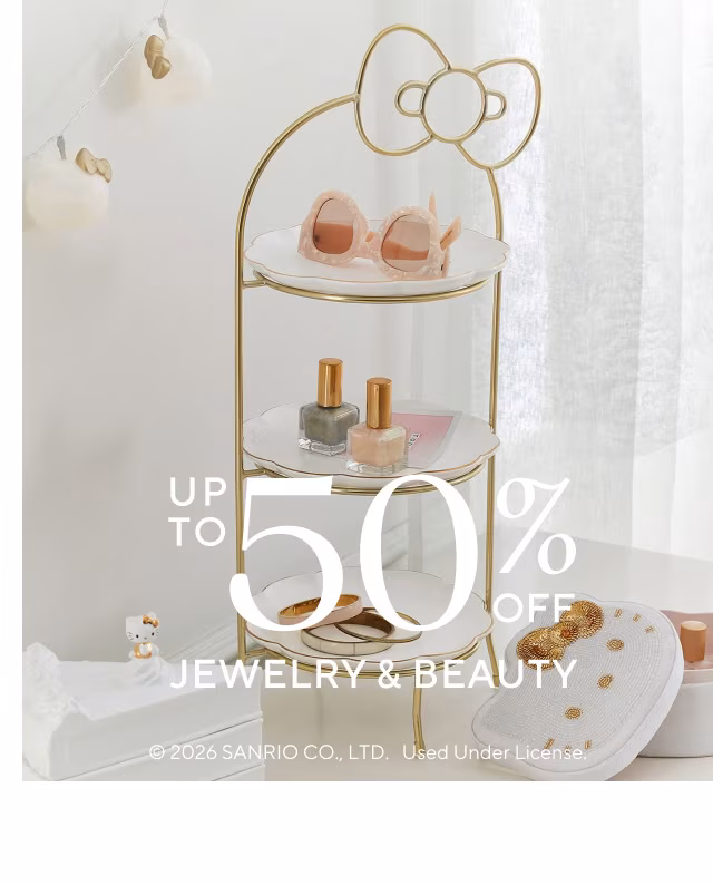 Up to 50% off jewelry and beauty