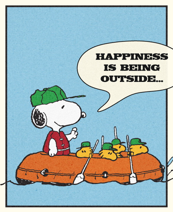 Happiness is Being Outside