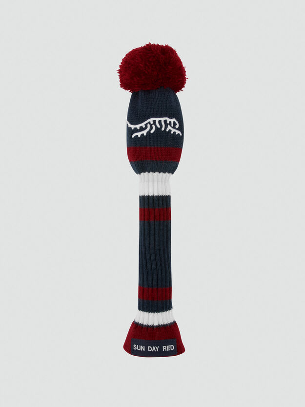 Americana Pom Fairway Headcover - Navy Blazer