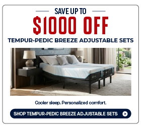 Save up to $1000 OFF Tempur-Pedic Breeze Adjustable Set
