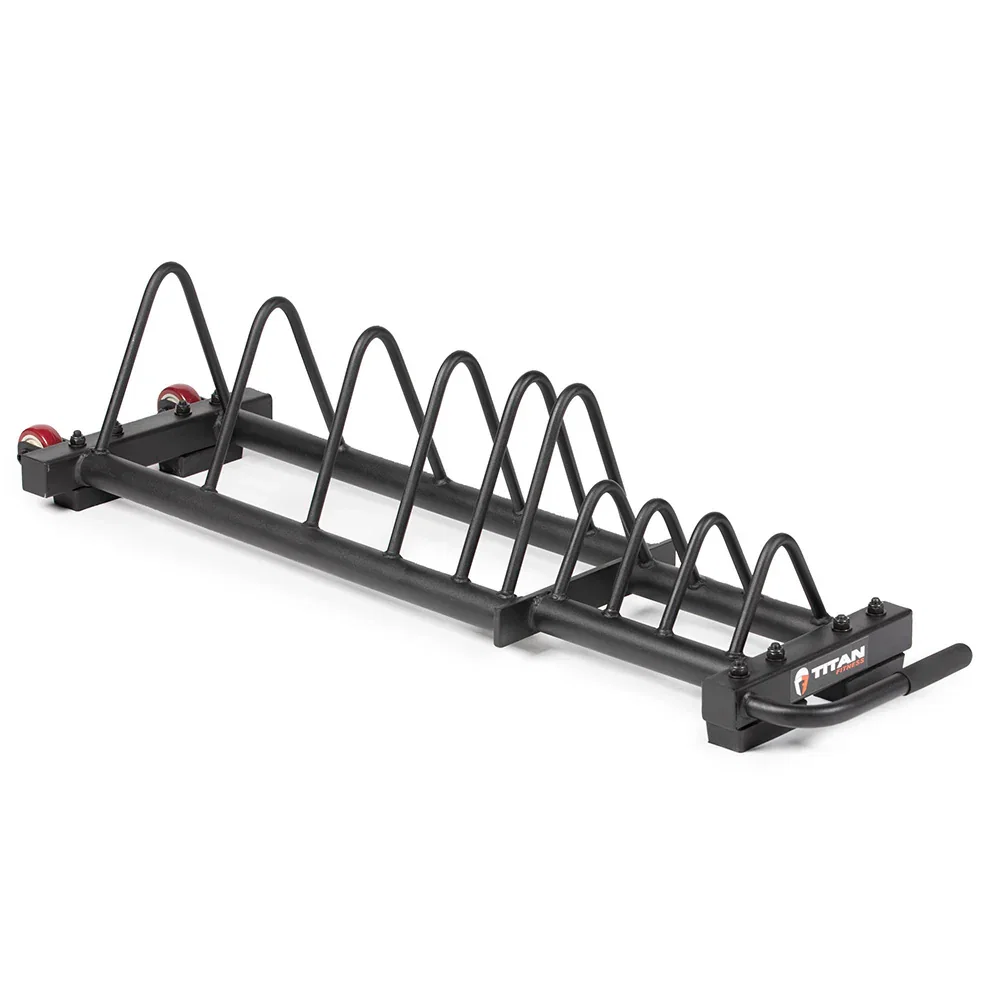 Image of Horizontal Weight Plate Storage With Wheels