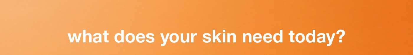 what does your skin need today?