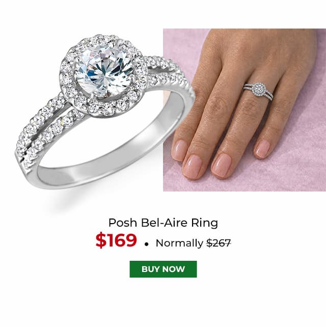 Posh Bel Aire Ring Platinum Clad