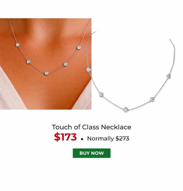 Touch of Class Necklace Platinum Clad