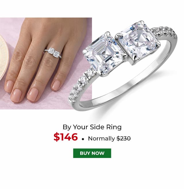 By Your Side Ring Platinum Clad