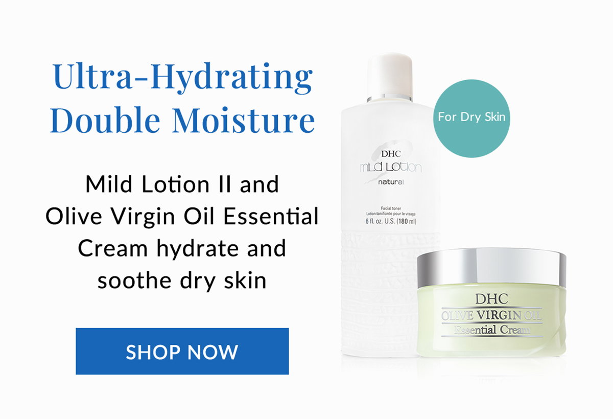 Ultra-Hydrating Double Moisture hydrates dry skin