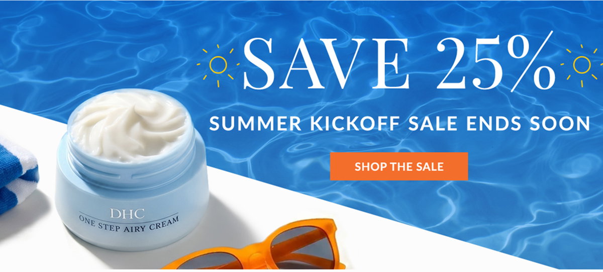 25% off at the summer kickoff sale ends soon