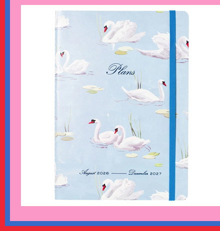2026-2027 Painted Swans Monthly Desk Planner