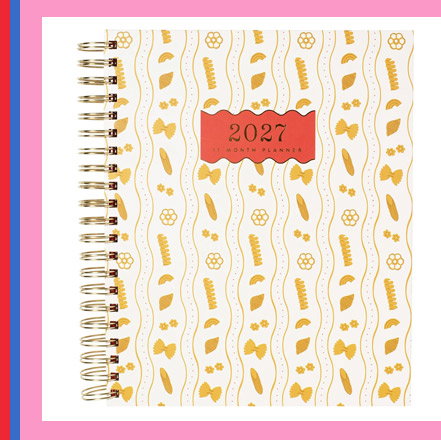2026-2027 Pasta Plans Weekly Desk Planner