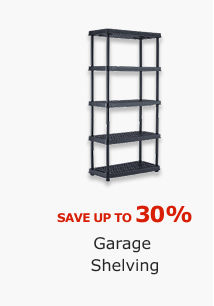 Save up to 30%. Garage Shelving. 